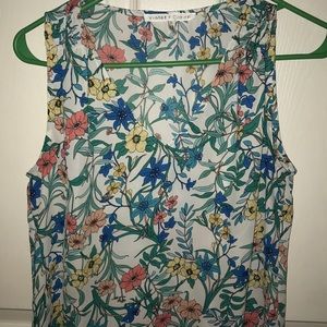 Floral tank blouse